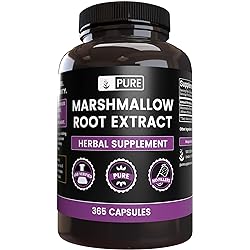Pure Original Ingredients Marshmallow Root 365 Capsules No Magnesium Or Rice Fillers, Always Pure, Lab Verified