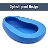 DMI Bedpan for Bariatric Adults with No Spill or Splash Design, FSAHSA Eligible, Blue