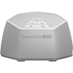 LectroFan EVO Non-Looping Sleep Sound Machine with 22 Unique Fan Sounds, White Noise Variations, and Ocean Sounds, with Sleep Timer