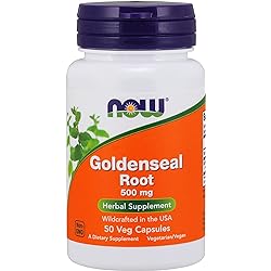 Goldenseal Root, 500 mg, 50 Caps by Now Foods Pack of 3