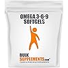 BulkSupplements.com Omega 3-6-9 Softgels - Fish Oil Supplements - Omega 3 6 9 - Omega 3 Supplement - Omega 369 Supplement - Omega 6 Supplement - Fish Oil Omega 3 Pills 300 Count - 150 Servings
