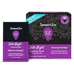 Summer's Eve Date Night Feminine Cleansing Cloths PrePost-Intimacy Cleansing, 16 Count