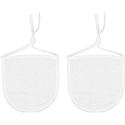 EXCEART 2pcs Neck Stoma Cover Neck Trach Shield Dust- Proof Breathable Neck Trach Cover Wound Dressing Protector Guard for Laryngectomy Home Travel White