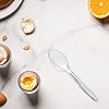 300 Pack] Heavyweight Disposable Clear Plastic Tea Spoons - Engraved Design