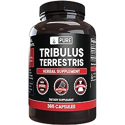 Pure Original Ingredients Tribulus Terrestris 365 Capsules No Magnesium Or Rice Fillers, Always Pure, Lab Verified