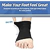 Arch Support Sleeves With Gel Pad - Plantar Fasciitis Compression Brace for Flat Feet , Heel Spurs Long, Black