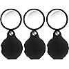 10X Mini Magnifying Glass Folding Pocket Magnifier Bigeye Glass Loupe with Black Rotating Protective Holster for Reading Newspaper, Book, Magazine, Science Class, Hobby, Jewelry 8