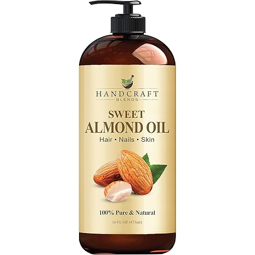 Handcraft Apricot Kernel Oil and Handcraft Sweet Almond Oil - 100% Pure And Natural Oils - Premium Quality Carrier Oil for Aromatherapy, Massage and Moisturizing Skin and Hair- Huge 16 fl. oz