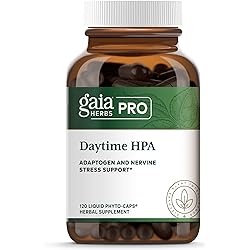 Gaia Herbs HPA Axis Daytime Maintenance Adrenal Support Liquid PhytoCapsules, 120 Count