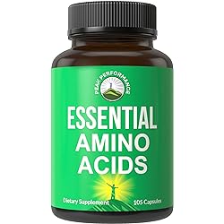 All 9 Essential Amino Acids Supplement. Capsules with 3X More Leucine for Muscle Recovery, Growth. EAA Supplement Better Than BCAA BCAAS Branched Chain Aminos Acid. USA Tested EAAs for Men Women