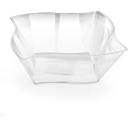 Plastic Wave Bowl - 90 oz | Clear | 1 Pc