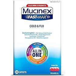 Mucinex Fast-Max Severe Cold Caplets, 20ct