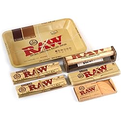 RAW Rolling TRAY KIT or SET King Size TRAY HYDROSTONE ROLLER PAPER TIPS