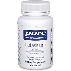 Pure Encapsulations Potassium Citrate | Essential Electrolyte Supplement to Support Nerve and Muscle Function, Adrenals, Hormones, Heart Health, and Energy | 90 Capsules