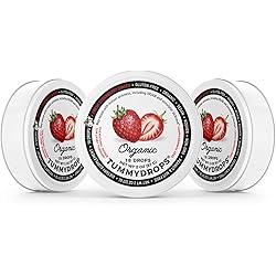 Organic Fresh Strawberry Ginger Tummydrops Pack with 3 Tins, 54 Drops Total