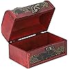 FECAMOS Square Grape Printing Jewelry Display Case,for Home Desk Office Table