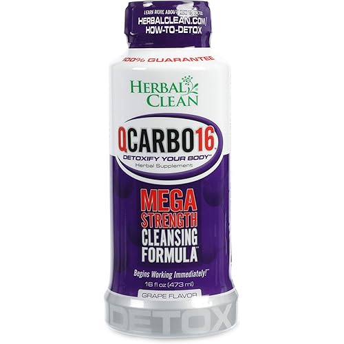 Herbal Clean Detox Cleanse, Premium Same-Day Detox, Grape Flavor, 16 Fl Oz
