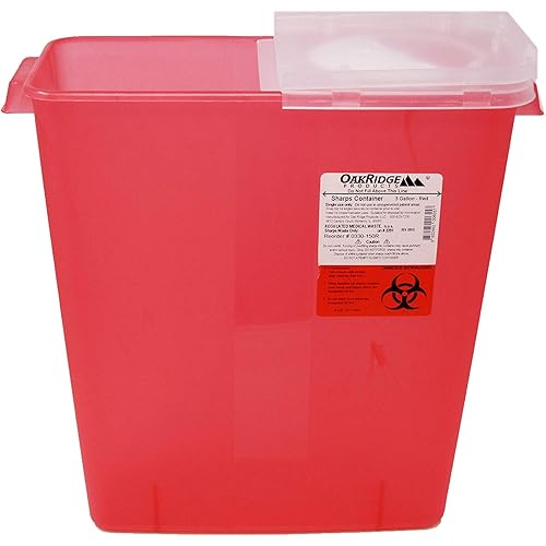 Oakridge 3 Gallon Size Needle and Syringe Sharps Disposal Container