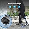 Healthbazaar Air Cushion Cane Tips, Cane Tips for Black Red Blue Purple Pink Canes & Crutches, 34 Inch Cane Tips Heavy Duty, 34'' Rubber Replacement Foot Pad, Colorful Cane Tips and Crutch Tips