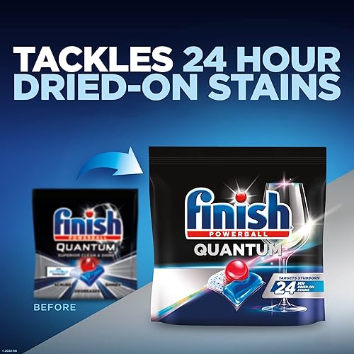 Finish - Quantum - 82ct - Dishwasher Detergent - Powerball - Ultimate Clean & Shine - Dishwashing Tablets - Dish Tabs Packaging May Vary