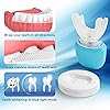 TAISHAN Ultrasonic Toothbrush,360°Ultrasonic Cleaning U-Shaped Automatic Toothbrush with UV Light, Wireless Charging 4 Clearing Modes, Washable Travel Home Dual-Use