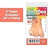 ZenToes Toe Tubes - Fabric Sleeve Protectors with Gel Lining - 5 Tube Sleeve Set - 29" of Gel Lined Tubing, Size Small 12 Inch Diameter