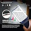 Rechargeable] 4X Magnifying Glass with [10 Anti-Glare & Fully Dimmable LEDs]-Evenly Lit Viewing Area-The Brightest & Best Reading Magnifier for Small Prints, Low Vision Seniors, Macular Degeneration