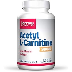 Jarrow Formulas Acetyl L-Carnitine 500 mg, Supports Antioxidant Protection for the Brain, 120 Caps