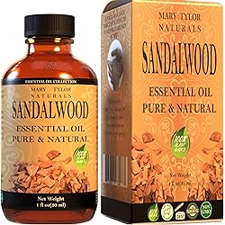 Sandalwood Essential Oil 1 oz, Premium Therapeutic Grade, 100% Pure and Natural, Perfect for Aromatherapy, Diffuser, DIY by Mary Tylor Naturals