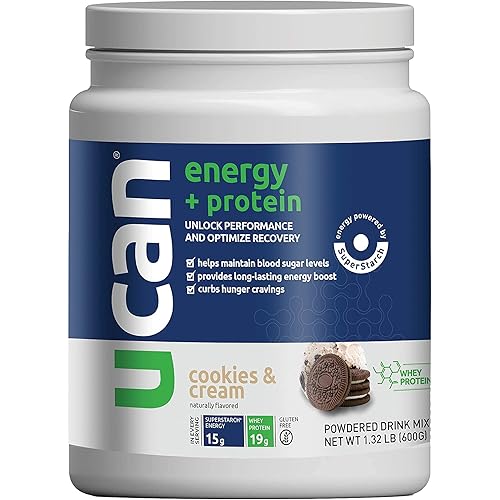 UCAN Energy Protein Cookies & Cream Tub and UCAN Energy Protein Vanilla Tub