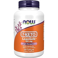 NOW Supplements, 7-Keto LeanGels 100 mg with CLA, Green Tea Extract, Acetyl-L-Carnitine and Rhodiola Extract, 120 Softgels