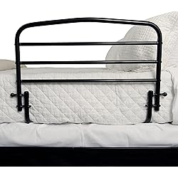 Stander 30 Safety Bed Rail, Folding Bedside Safety Guard Rail for Adults, Seniors, and Elderly, Under Mattress Bed Safety Handle for Home, Fits Most King, Queen, Full, and Twin Beds, Standing Assist