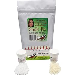 SmileFix Standard Color Matching Dental Repair Kit – Hide & Fix Smile with missing or broken tooth and teeth. Filled space quick & safe. Regain your confidence and beautiful smile in minutes at home