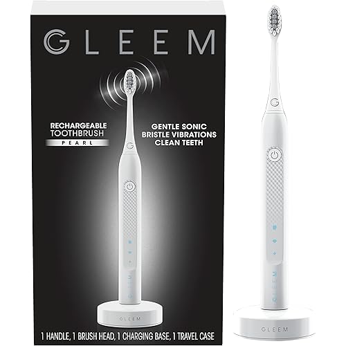 Gleem Rechargeable Electric Toothbrush, Pearl