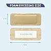 Conkote Silicone Bordered Foam Dressing 2‘’x 5‘’, Water-Resistant & Comfortable, Box of 10 Dressings