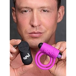 Remote Control 28X Vibrating Cock Ring and Bullet - Purple