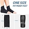 Arch Support Sleeves With Gel Pad - Plantar Fasciitis Compression Brace for Flat Feet , Heel Spurs Long, Black