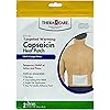 Thera|Care Targeted Warming Capsaicin Heat Patch | Back & Large Areas | 2-Count Pouch | 5.25” x 7” | Topical Analgesic