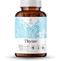 Garden Organics Thyme 120 Capsules | High-Potency Capsules, Herbal Dietary Supplements | Made with Vegetable Capsules and Thyme Thymus Vulgaris Dried Leaf 120 Capsules