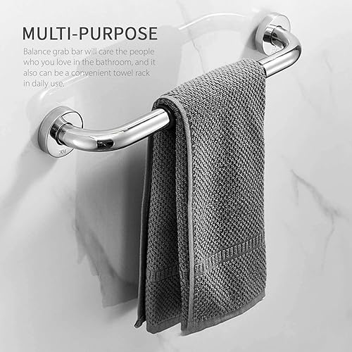 DACUDA Bath Handle Towel Rail Handle Bathroom armrest Shower Offers Safe Grip for Security armrest Non Slip Security Rail Handrail 43cm