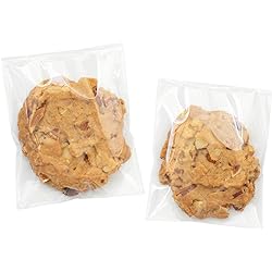 Clear Self Sealing Cellophane Bags,4x6 Inches 200 Pcs Cookie Bags Resealable Cellophane Bag for Packaging Cookies,Gifts,Favors, Products,Candy