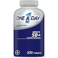 One A Day Men’s 50 Healthy Advantage Multivitamin, Supplement with Vitamins A, C, E, B6, B12, Calcium and Vitamin D, 200 Count