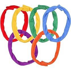 Chew Necklaces for Sensory Kids, Fabric Necklace Oral Toys for Boys Girls Alternative to Chewing, Terry Cloth Absorbent Chewy Toy Autism for ADHD SPD Fidgeting 6 Pack