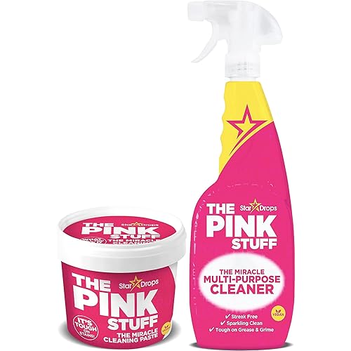 Stardrops - The Pink Stuff - The Miracle Cleaning Paste and Multi-Purpose Spray 2-pack Bundle 1 Cleaning Paste, 1 Multi-Purpose Spray