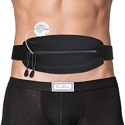 Insulin Pump Belt with Double Slide Zipper Pouch Medical Holder for Diabetic T1D Adjustable Waist Band Accessories Lightweight for Tubing Epipen Men Women Adult Black