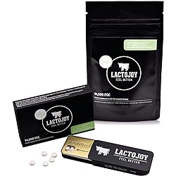 LactoJoy Lactase Pills Bundle of 45 Pcs. and Refill Pack I Powerful Lactase Enzymes for Lactose Intolerance I Ultra Pure Lactase for Improved Digestion I No Silicon Dioxide, No Artificial Flavors