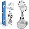 Large 3X Magnifying Glass with 10 Ultra Bright & [Dimmable] LED Lights Magnetic Base to Store Magnifier at Ease- Brightest & Best Magnifier with Lights for Reading, Aging Eyes, Seniors