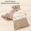 DERAYEE Drawstring Burlap Gift Bags, 5 x 7 Inch Linen Goodie Bags for Wedding Party Favors gifts Christmas Presents or DIY Craft 24-Pack