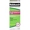 Robitussin Adult Multi-Symptom Cold Liquid 8 oz Pack of 2