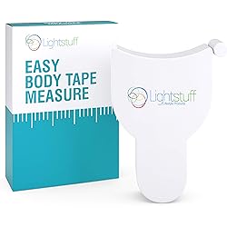 Body Measuring Tape - Compact, Ergonomic Body Measurement Tape with One-Button Retraction Design - Smart, Accurate Way to Track Muscle Gain, Fat Loss - Lightstuff Easy Body Tape Measure